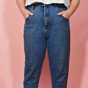 Vintage Medium Wash Plus Size Blue Jeans